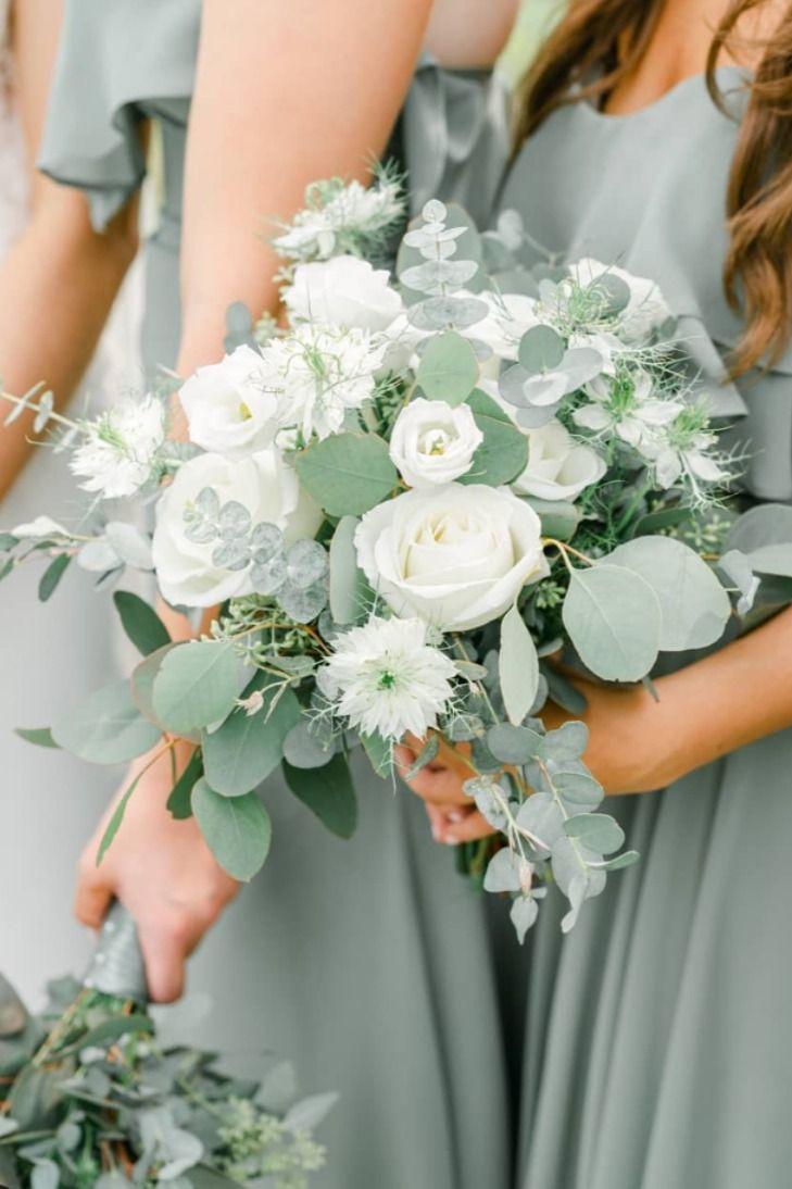 Sage green bridesmaid bouquet
