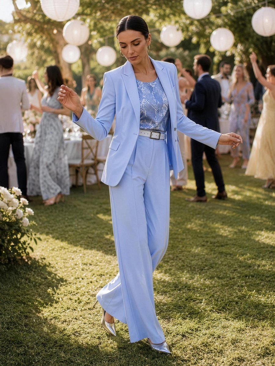 Women's suit set garden wedding guest