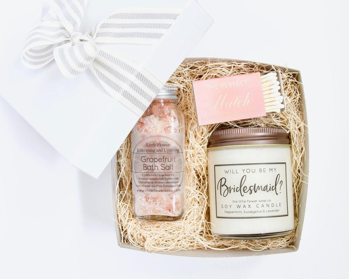 Luxury spa bridesmaid gift box
