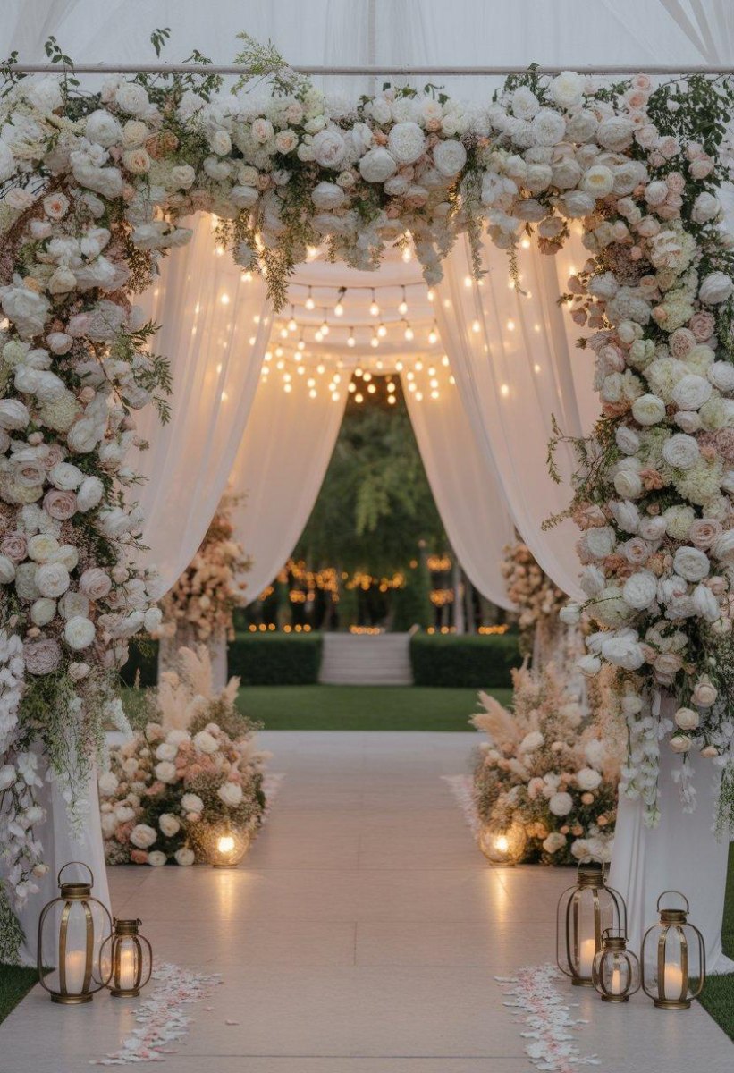 Custom luxury wedding entrance design