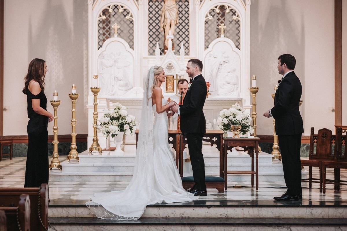 Traditional wedding altar ceremony