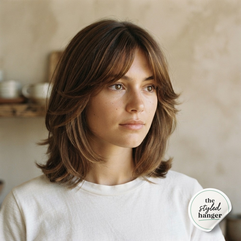 Graduated bob volume haircut for thin hair with subtle root lift and glossy finish