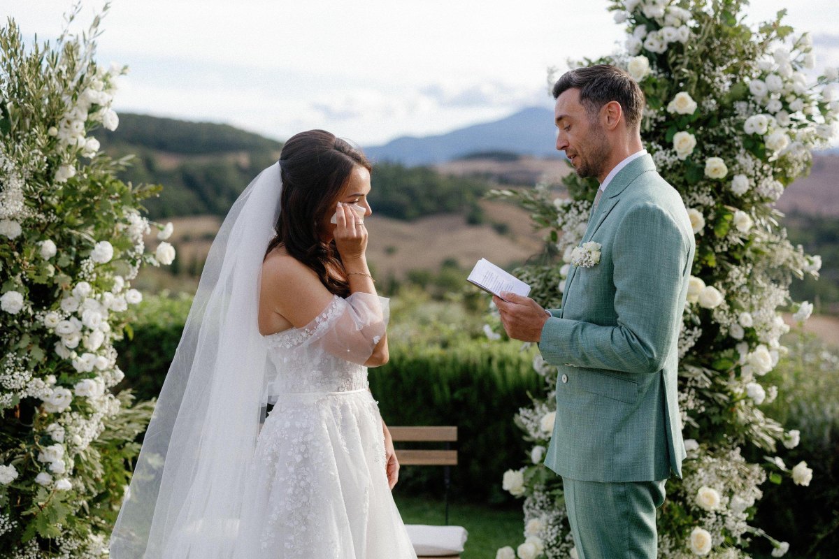 Bride groom emotional promise