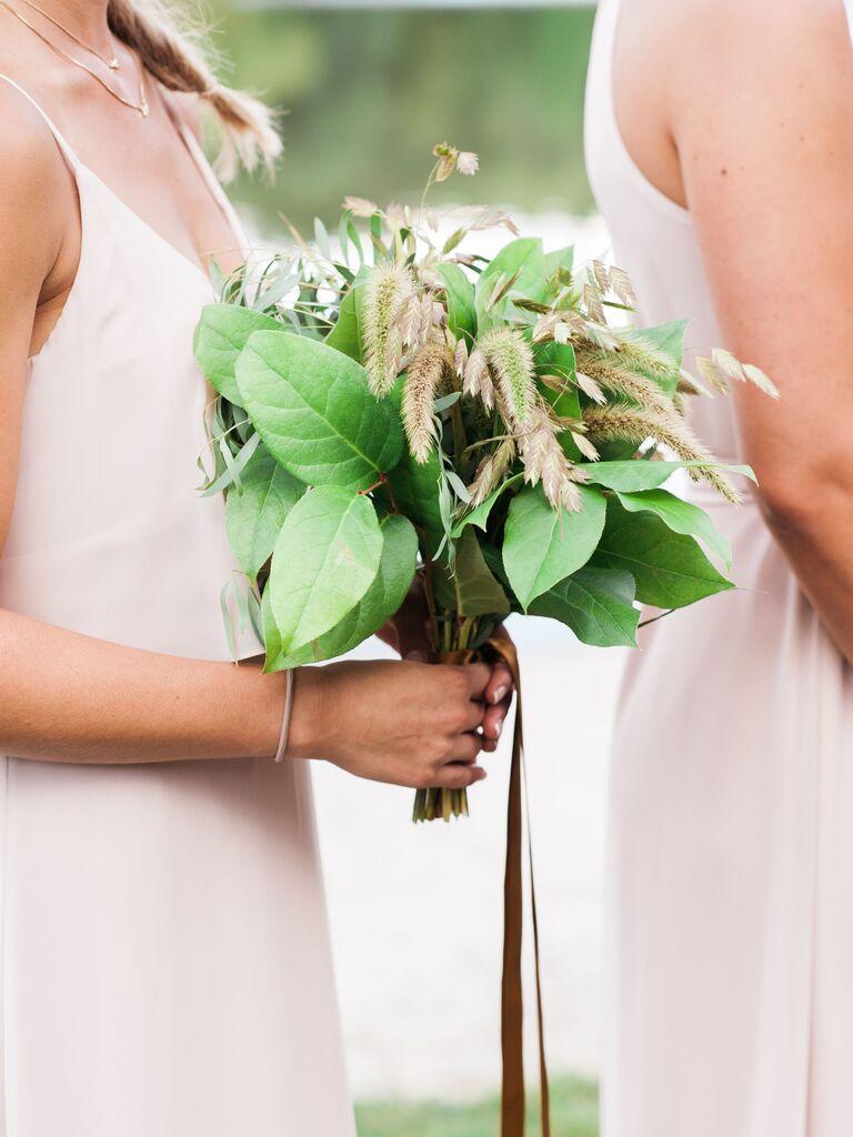 Wild greenery bridesmaid bouquet